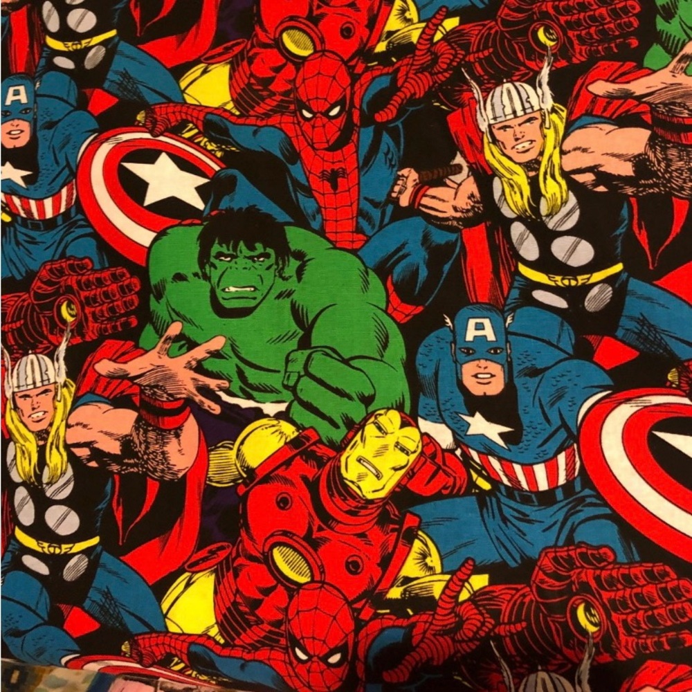 Fabric Marvel Heroes cotton 1 yard x 44” wide new Springs Creative Products